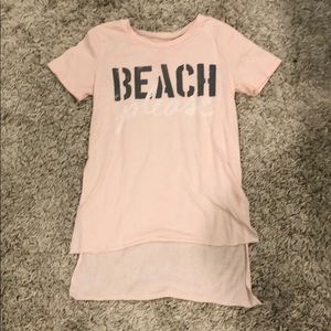 Pink short sleeve shirt